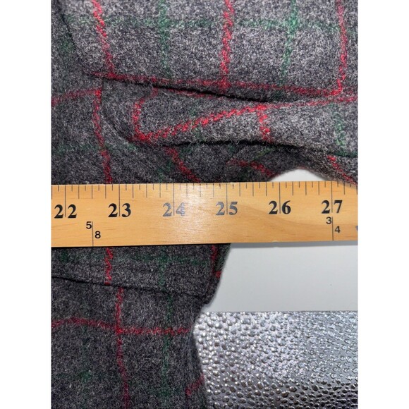 vintage JOHNSON WOOLEN MILLS wool coat 48R mackinaw MALONE hunting jacket 1960s - Picture 6 of 13